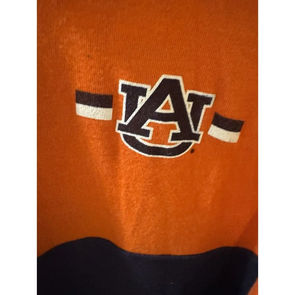 AUBURN TIGERS Under Armour 1/4 Zip Pullover‎ Large Sweatshirt WAR EAGLE Orange